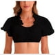 thumbnail image 1 of Fiudx Ofertas Flash Del Día Solo En Línea Blusas Sexys de Color Sólido para Mujer, Tops de Manga Corta con Cuello Redondo para Festival de Cerveza, 1 of 3