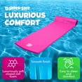 thumbnail image 4 of Texas Rec 5.8' Super Soft Swimming Pool 1-Person Splash Float with Head Rest - Flamingo Pink, 4 of 9