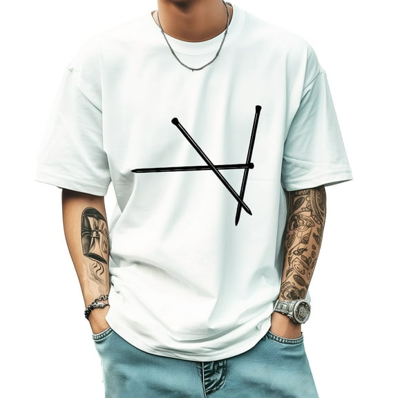 Graphic Tees for Men Summer New Print Casual Tee Fashion Trend Sports Shirt Select