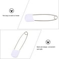 thumbnail image 3 of 50 Pcs Plastic Safety Pin Diaper Pins Large Quilting Baby Child White Alloy, 3 of 8