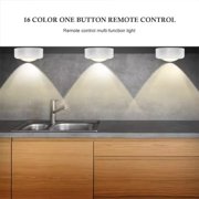 6pcs LED Spotlights 2 Remote Controls RGB Design - Multicolored White