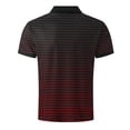 thumbnail image 5 of VgaVtl Big and Tall Polo Shirt Mens Short Sleeve Summer Tops for Men Button Striped Casual Collared Vacation, 5 of 5