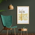 thumbnail image 2 of Honey Bee Wall Art with Frame, Locally Grown Honey Calligraphic Advertisement Design, Printed Fabric Poster for Bathroom Living Room, 23" x 35", Dark Cocoa Mustard, by Ambesonne, 2 of 2