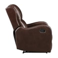 thumbnail image 4 of Lexicon Durant Faux leather Manual Recliner in Brown, 4 of 15