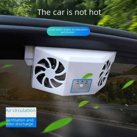 Ventilador de escape solar para automóvil, artefacto de enfriamiento para automóvil, ventilación, disipación de calor, circulación de aire, ventilador de escape, ventilador de ventilación para