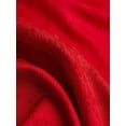 thumbnail image 4 of Elegant Fiery Red Jacquard Satin Qipao Dress, Short Sleeve Button Front, 4 of 24