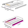 thumbnail image 3 of Expandable Pull Out Cabinet Organizer Slide Out Drawers for Kitchen Cabinets .~.&#W x .&#&#D Pull Out Drawers for Kitchen Cabinets, 3 of 9