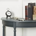 thumbnail image 3 of Decor Therapy Simplify Half Round Accent Table, 12 in x 31.5 in x 31.5 in - Antique Navy, 3 of 6