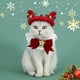 thumbnail image 4 of Collar navideño para perro con pajarita, paquete de 2, collar navideño de Papá Noel y copo de nieve para perros pequeños, medianos y grandes, mascotas y cachorros., 4 of 6