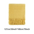 thumbnail image 3 of Ctnporpo Couch Blanket Knitted Decorative Throw Blanket for Couch Sofa Chair Bed，Soft Warm Cozy Light Weight for Spring Summer Beige, 3 of 7