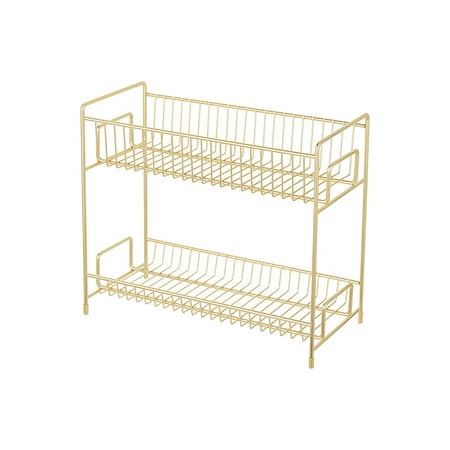 

2-Tier Cabinet Storage Rack Suitable For Kitchen/Bathroom Countertop Storage Practical Storage Holder Container