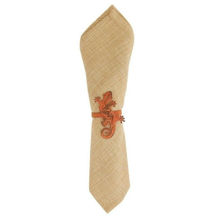 

Gecko Orange Napkin Rings - Set of 6