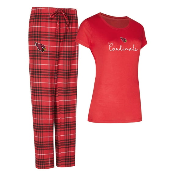 Women's Concepts Sport Arizona Cardinals Vector Top & Flannel Pants Sleep Set
