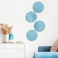 thumbnail image 4 of Ocean Blue Metal Wall Sculptures, 12 Inch Sunburst Hanging Art for Home Living Room Office, 4 of 7