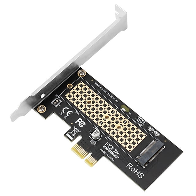 Tarjeta Vertical M2 NVME Tarjeta Vertical M2 NVME una Pcie X1 Tarjeta de ExpansióN de Unidad de Estado SóLido M2 Sin Controlador para WIN10