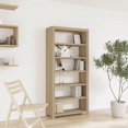 thumbnail image 1 of vidaXL Adult 6-Tier Bookcase 80x30x170 cm Solid Wood Acacia Standard Tall Bookcase, 1 of 5