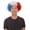 France, variant on HPO Unisex Spain Red & Yellow Curly Costume Wig | Synthetic Curly Party Wig for Sports Events & Cosplay