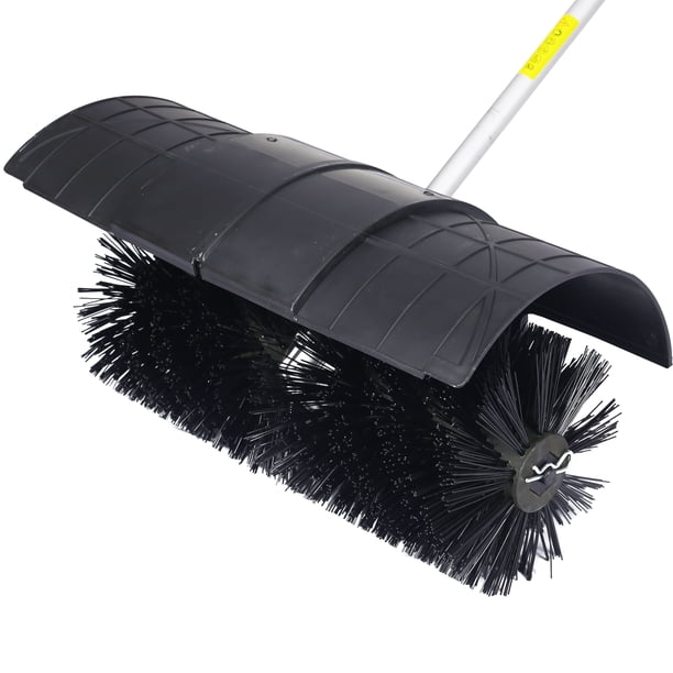 Gas Powered Snow Sweeper, 52cc 2 Stroke Walk Behind Handheld Broom