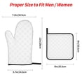 thumbnail image 2 of Honeii Travel Around The World Airplane Pattern Oven Mitts and Pot Holders, Silicone Oven Gloves,500 F Heat Resistant Oven Mitts Sets, 4PCS, 2 of 6