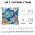 thumbnail image 5 of Creowell  Ocean Beach Outdoor Throw Pillow Covers Sea Coastal Theme Decor Cushion Square Pillowcase  Beach Pillows for Patio Couch Sofa Fish, 5 of 5