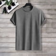 thumbnail image 4 of Luvrsol Tshirts for Men Stretch Solid Crew Neck Basic Tee Flexible Soft Layering Daily Undershirts S-2XL, 4 of 7