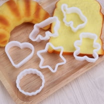 Worgeous Heart Shape Cookie Cutter Set 6 Pieces Sturdy Plastic for Baking Color Ideal for Parties and Holidays 6 Different Shapes