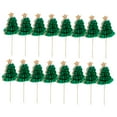 thumbnail image 5 of FESTFENDS 50Pcs Christmas Tree Style Olive Green Wooden Picks For Cocktails Accessories, 5 of 8