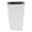 White, variant on Eky Plant Pots Tall Self Watering,10.7" Self Watering Planters for Indoor Plants Plastic Flower Pots Decorative Square Planter,Modern Planter with Drain Holes,Lightweight,Brown