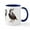 White/Navy Inside, variant on CafePress - Cute Starling Trio Mug - 11 oz Ceramic Mug - Novelty Coffee Tea Cup