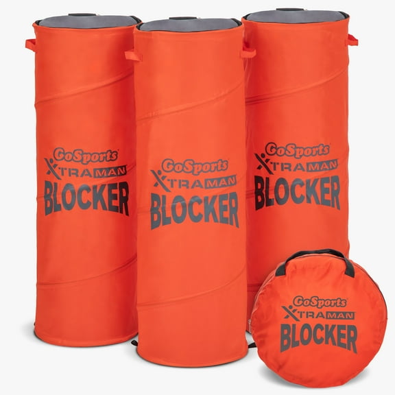GoSports XTRAMAN Blocker Pop-Up Defenders 3 Pack - Regular Size Multi-Sport Blocking Dummy - Training Equipment for Basketball, Football, & Soccer
