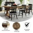 thumbnail image 6 of Merrick Lane 9' x 40" Rectangular Antique Rustic Solid Pine Foldable Dining Table with Crisscross Legs, 6 of 14