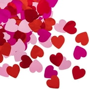 Way to Celebrate! Valentine's Hearts Pink and Red Foil Confetti Decoration, 5 oz. Package, 1 Ct.