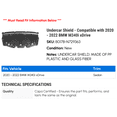thumbnail image 2 of Undercar Shield - Compatible with 2020 - 2022 BMW M340i xDrive 2021, 2 of 2