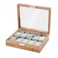 thumbnail image 4 of segolike Boîte Organisatrice pour Montres, Contenant Multifonction, Présentoir à Bijoux pour Hommes et Femmes, 10 Compartiments, 4 of 9