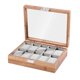 thumbnail image 4 of Caja organizadora de relojes Caja de madera para relojes Contenedor elegante Soporte organizador de relojes 10 ranuras, 4 of 9