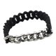 thumbnail image 4 of Brazalete de silicona Yinane de moda material acero Inoxidable de Cadena de Motocicleta 2 Colores 190 mm plata negro, 4 of 7