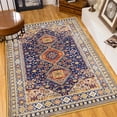 thumbnail image 5 of Yoneston 5' x 7' Vintage Bohemia Area Rug Machine Washable Bedroom Rug Soft Non-Slip with Printed Kitchen Mat for Living Room Playroom Dining Room Decoration, 5 of 7