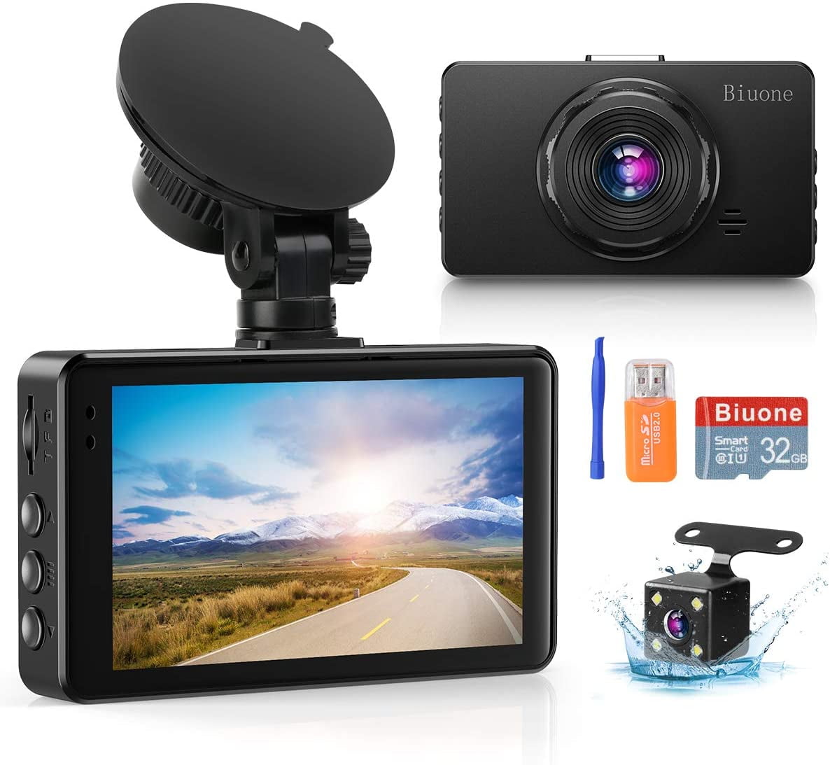 Dash Camera for Cars, Super Night Vision Dash Cam Front and Rear with 32G  SD Card, 1080P FHD DVR Car Dashboard Camera with G-Sensor, WDR, Parking  Monitor, Loop Recording, Motion Detection 【2022】 