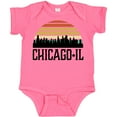thumbnail image 3 of Inktastic Chicago Illinois Skyline Vintage Boys or Girls Baby Bodysuit, 3 of 5