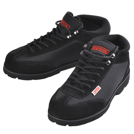 

Simpson Racing 57400BK Crew Shoes Men s Size 4 Black Pair