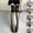 A, variant on Sheer Pantyhose Solid Color Splice Thin High Waist Footed Stockings Control Top Lightweight Soft Tights for Women Breathable for Summer Outdoor Daily Trendy
