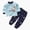 A137-Dark Blue, variant on Toddler Long Sleeve Pajamas Soft Kids Fall Spring Pjs Pijama Long Sleeve for Boys Girls 6 9 12 18 24 Months Pajamas Dailywear Set Leisure Homewear Gift,3-6 Months