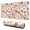 White Orange Baseball, variant on Long Mouse Pads for Desk,Yellow Baseball Items Pattern Desk Mats on Top Of Desks, Desk Mouse Pad Extra Large with 3mm Non-Slip Base and Stitched Edge for Gaming,Office,Work,Home 31.5"x11.8"
