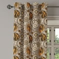 thumbnail image 3 of Ambesonne Grommet Curtain, , 50"x96", Warm Taupe Dark Orange, 3 of 5