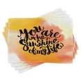 thumbnail image 1 of Ambesonne Vintage Place Mats Set of 4, Love Romance Valentine, Standard Size, Orange and Yellow, 1 of 6