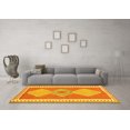 thumbnail image 3 of Ahgly Company Indoor Rectangle Oriental Yellow Traditional Area Rugs, 7' x 10', 3 of 4