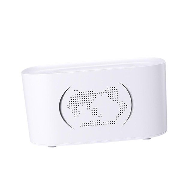 Difusor de aceites esenciales, humidificador de aire, luz ambiental, silencioso, para habitación, hogar, escritorio blanco