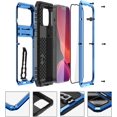 thumbnail image 2 of Compatible avec iPhone 14 Étui en Métal avec Protecteur d'Écran Aluminium de Qualité Militaire Anti-Poussière Robuste, 2 of 5