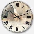 thumbnail image 1 of DesignArt Horloge Murale Grande Maison de Ferme d'Hiver, 1 of 2