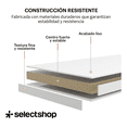 thumbnail image 5 of Mesa Centro Minimalista Madera Lateral Doble Repisa 40cm, 5 of 5